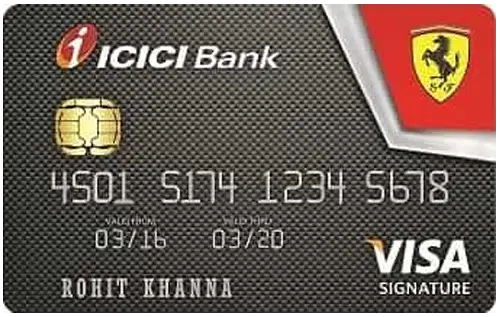 ICICI Bank Ferrari Signature Credit Card