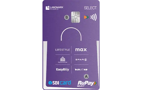 Landmark Rewards SBI SELECT Credit Card